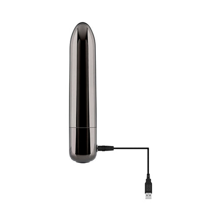 black chrome bullet vibrator that is waterproof