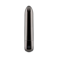 black chrome bullet vibrator that is rechargeable