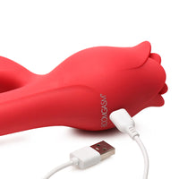 A Rose Toy with a Thrusting Vibrator