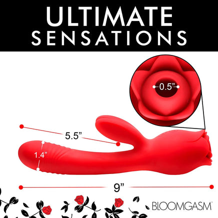 A Rose Toy with a Thrusting Vibrator