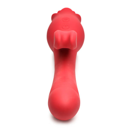 A Rose Toy with a rabbit Vibrator closeup