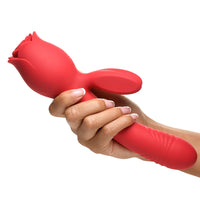 How big is the Rose Toy with a rabbit Vibrator