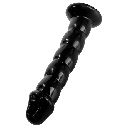 Sex machine ribbed dildo