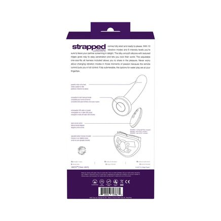 Strapped vibrating strap on dildo
