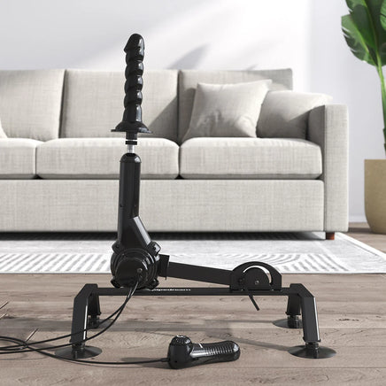 Sex machine on the floor suction cups