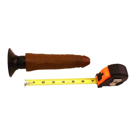 King Cock 7" Brown Realistic Dildo Vibrator