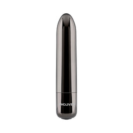 black chrome bullet vibrator that is rechargeable and waterproof