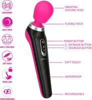 features of the palm power extreme vibrator wand