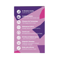 Romp Rose Sex Toy - Box features