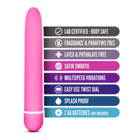 slim first time vibrator freatures chart