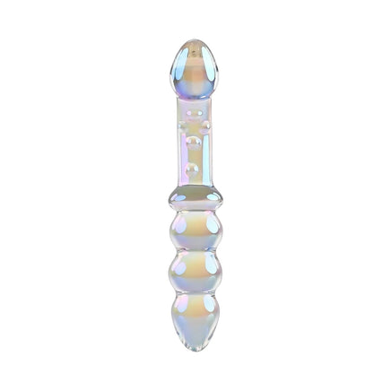 ribbed glass dildo