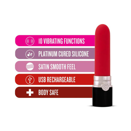 Rechargeable Lipstick Vibrator features