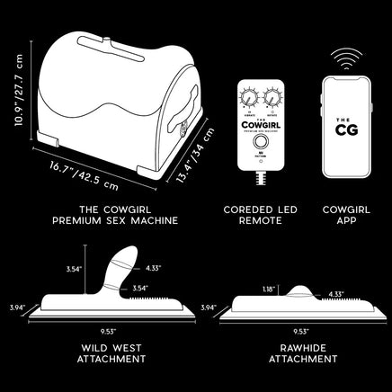 Cowgirl sex machine specifications