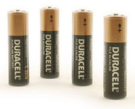 4 AA Duracell Batteries 