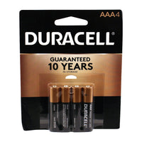 4 AAA Duracell Batteries 