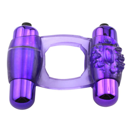 Purple Duo Vibrating Ring 