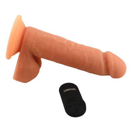 Silicone 8 Inch Dildo with Remote Control and Suction Cup Base